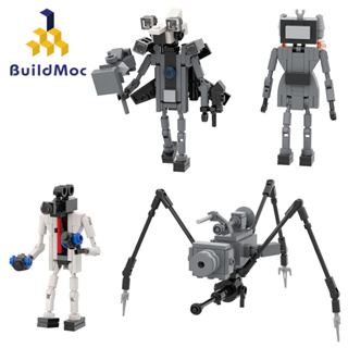 Buildmoc 5in1 Skibidi บล็อคตัวต่อ รูปกล้อง VS ของเล่นเสริมการเรียนรู้เด็ก 329 ชิ้น