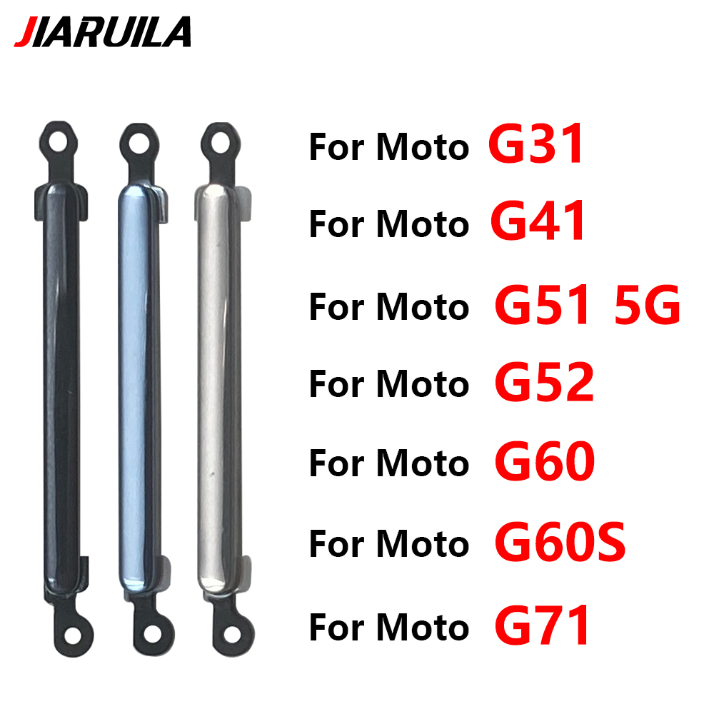 อะไหล่ปุ่มด้านข้าง motorola moto g71 g60s g60 g52 g41 g51 5g ปุ่มเปิดปิด + ปุ่มปรับเสียง
