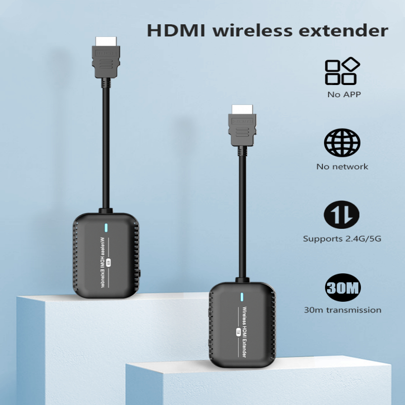 เครื่องส่งสัญญาณ และตัวรับสัญญาณ HDMI ไร้สาย ออกแบบมาสําหรับแล็ปท็อป PC Plug Play Wireless HDMI Dongle Adapte to HDTV Projector