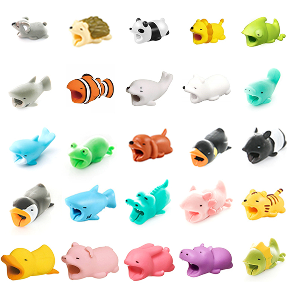 Cable Bite ที่กันสายหัก ลายการ์ตูน cable protector สำหรับ สายชาร์จ iP/Android/USB/Type-C