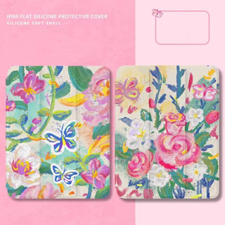 🔥พร้อมส่ง🔥เคสไอแพท Flower ลายการ์ตูนใส่ปากกาได้ รุ่น ipadmini6 ipad10.9 Air4 Air1 gen9 Pro9.7 10.2 gen7 gen8 10.5 Air3 ipadAir4 iPad Air5 Pro11