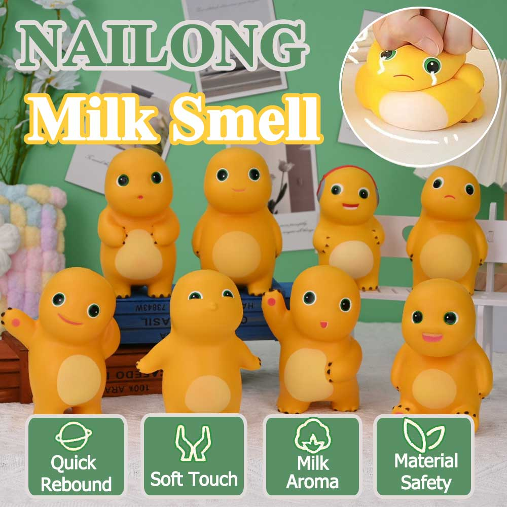 การบีบอัดไดโนเสาร์สีเหลือง NAILONG ของเล่นการบีบอัดการบีบอัดเด็กของเล่นมายากลตกแต่งห้อง