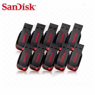 Sandisk แฟลชไดรฟ์ USB 2.0 พลาสติก ความเร็วสูง 4GB 8GB 16GB 32GB 64GB 128GB