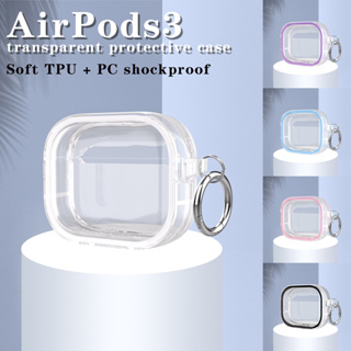 เคสหูฟังบลูทูธไร้สาย TPU แบบนิ่ม กรอบใส กันกระแทก 2 in 1 สําหรับ AirPods 1 2 3 Pro Pro2 AirPods gen2 3