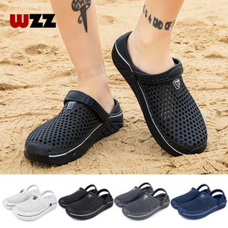 WZZ Men women sandals summer beach shoes slippers couple hole shoes