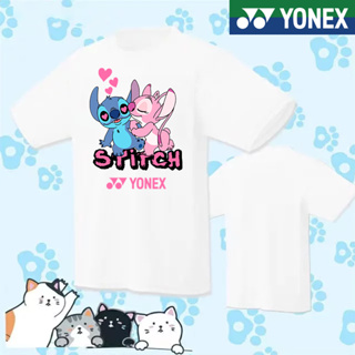 ใหม่ YONEX "Stitch" Co Brand Badminton Jersey เสื้อยืดแขนสั้น ระบายอากาศ แห้งเร็ว สําหรับผู้หญิง 2023