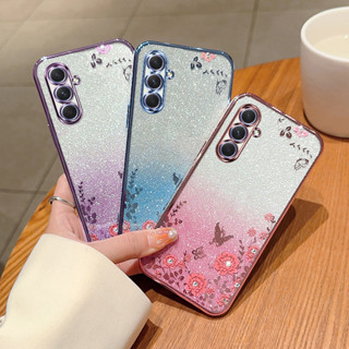 เคสมือถือ แบบนิ่ม ลายดอกไม้ กันตก สําหรับ Samsung A54 5G A34 A73 A53 A33 A13 5G A52 A52s 5G A52 5G A32 A13 A51 A71 A72 4G A70 A03 A03s