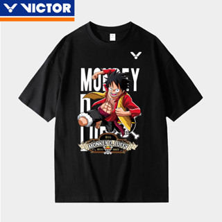 Victor 2023 ใหม่ เสื้อกีฬาแบดมินตัน เสื้อแข่งขัน "ONE PIECE" แบรนด์ Co เสื้อยืด แขนสั้น แห้งเร็ว สําหรับผู้ชาย และผู้หญิง