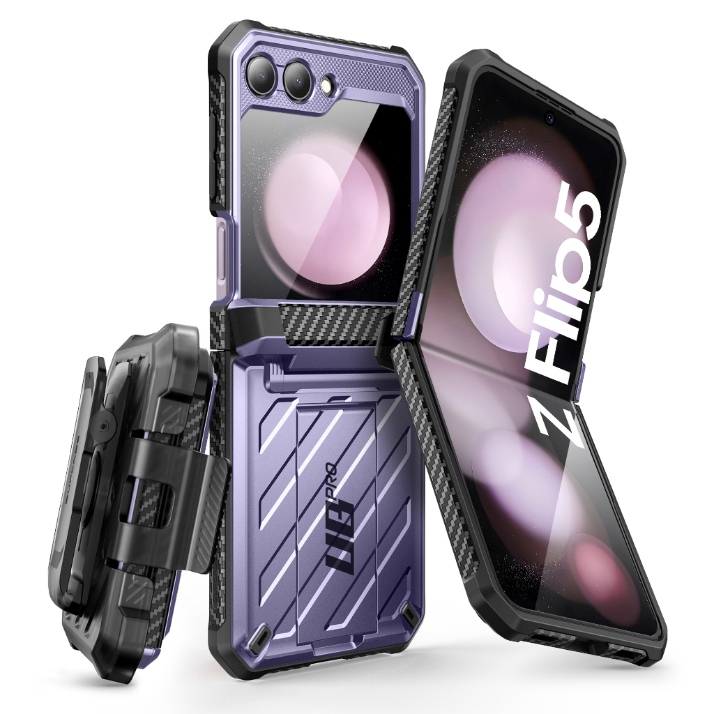 Supcase เคสโทรศัพท์มือถือ ป้องกัน แบบสองชั้น ลายยูนิคอร์น ด้วง Pro พร้อมขาตั้ง สําหรับ Samsung Galax