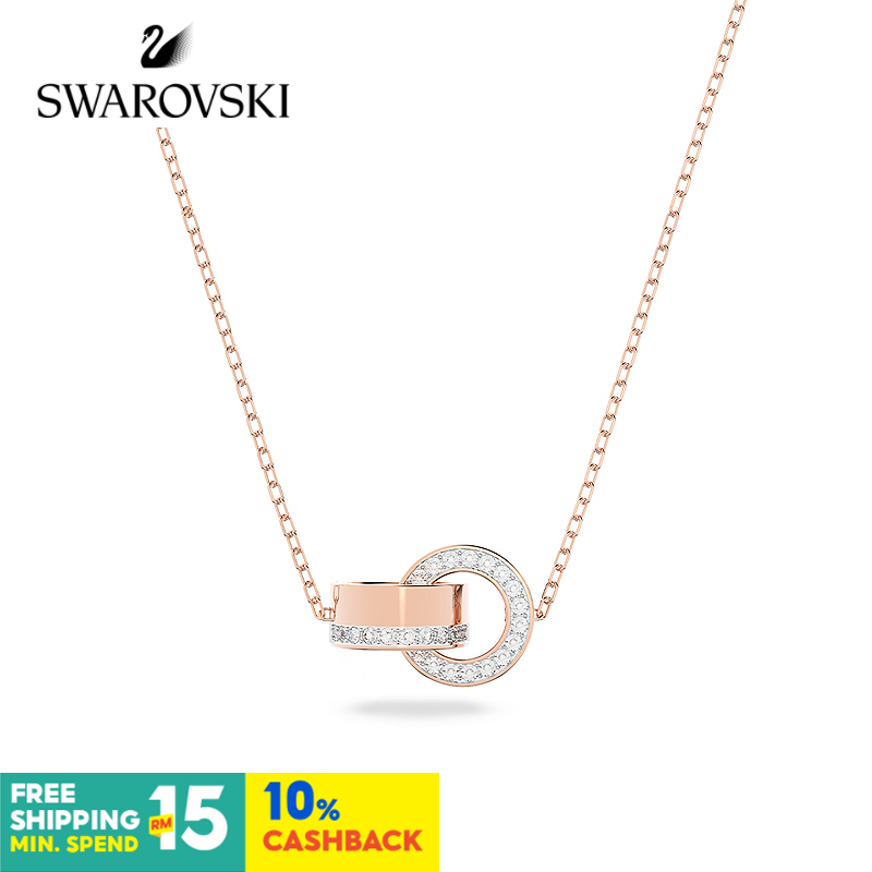 Swarovski Swarovski สร้อยคอโซ่ กลวง ปรับได้ เฉพาะจุด หรูหรา ของขวัญ