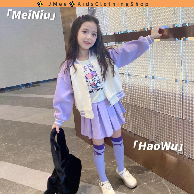 [สปอต] 3-14 ปี เด็กผู้หญิงชุดฤดูใบไม้ผลิเด็กและฤดูใบไม้ร่วงแจ็คเก็ตแจ็คเก็ตเบสบอลเด็กแฟชั่นเด็กแฟชั่นเกาหลี
