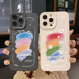 เคสโทรศัพท์มือถือ ขอบสี่เหลี่ยม แบบป้องกันเต็มเครื่อง ลาย Happy Day สําหรับ Infinix Hot 12i 10S 11 10 Play 11S 10i Smart 6 HD X6511 X657B X6512 Note 12 G96