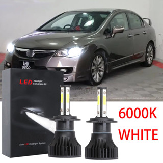 ชุดหลอดไฟฮาโลเจน LED X15 6000K สีขาว แบบเปลี่ยน สําหรับ Honda Civic FD 2007 2008 2009 2010 2011 1 คู่