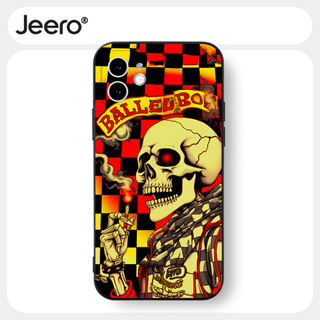 Jeero เคสไอโฟน เคสซิลิโคนนุ่มกันกระแทกน่ารักตลก เคสโทรศัพท์ สีดำ Compatible for iPhone 15 14 13 12 11 Pro Max SE 2020 X XR XS 8 7 6 6S Plus พลัส HFF3533