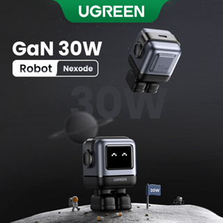 Ugreen 30W RoboGaN ที่ชาร์จ USB C Mini Robot Nexode GaN ชาร์จเร็ว สําหรับ iPhone 15 14/14 Pro Max / Macbook Air / iPad Pro / iPad Mini