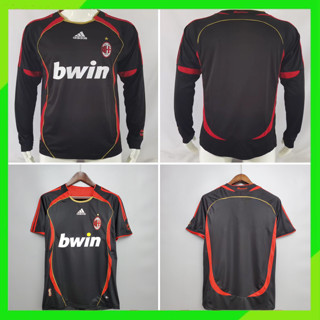 เสื้อกีฬาแขนสั้น ลายทีมชาติฟุตบอล Milan 3RD 06/07 AC Kaka 22 Pirlo 21 Ronaldo 99 2006/2007