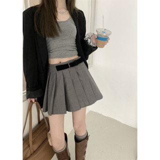 Autumn suit material pleated skirt, autumn and winter versatile retro American short skirt JK skirt