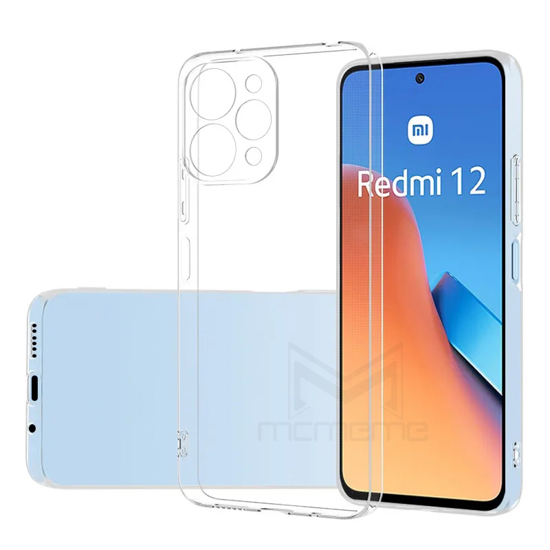 เคสโทรศัพท์ แบบซิลิโคนใส กันกระแทก สำหรับ Xiaomi Redmi 15C 15 Note 14 13 14C 13C 12C A3 12 12s A2+ A1 10C 10A 10 9A 9C 8A 7A