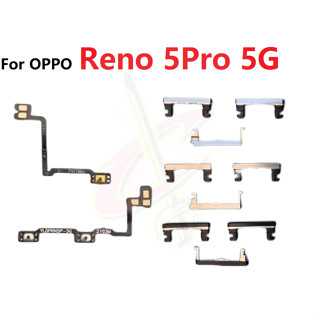 ปุ่มปรับระดับเสียงสวิตช์เปิดปิด สําหรับ oppo Reno 5 Pro Reno5 Pro 5G