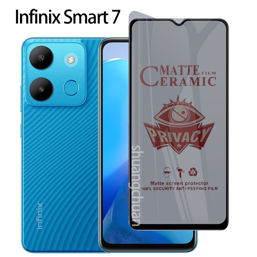 Infinix Smart 7 กระจกนิรภัยกันรอยหน้าจอ เซรามิค เนื้อแมตต์ เพื่อความเป็นส่วนตัว สําหรับ Infinix Smart 6 plus Smart 5 Smart 4