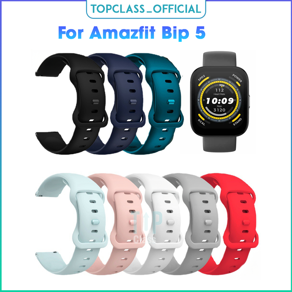 สาย Amazfit Bip 5 สายนาฬิกาข้อมือซิลิโคน แบบเปลี่ยน สําหรับ Amazfit Bip 5 Amazfit Bip 5 สาย Amazfit 