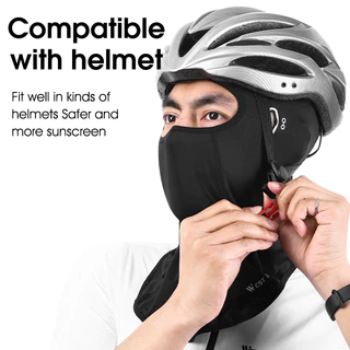WEST BIKING หน้ากากแบบเต็มหน้า หมวกไหมพรม หน้ากากไหมพรม ป้องกันรังสียูวี ฤดูร้อน ขี่จักรยาน กากผ้าพันคอ ผ้าไหมน้ำแข็งระบายอากาศได้