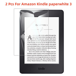 ฟิล์มกระจกนิรภัยกันรอยหน้าจอแท็บเล็ต สําหรับ Amazon Kindle paperwhite 3 2 ชิ้น