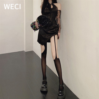 Weci ใหม่ ถุงน่องตาข่าย แบบบางพิเศษ ทรงไม่สมมาตร เซ็กซี่ แฟชั่นฤดูร้อน สําหรับผู้หญิง