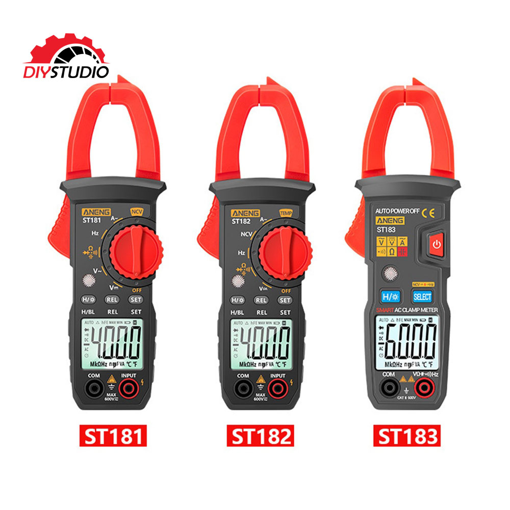 DiyStudio ST181 ST182 ST183 400A/600A แรงดันไฟฟ้า AC/DC สมาร์ท Digital Clamp Meter ความแม่นยําสูง AC