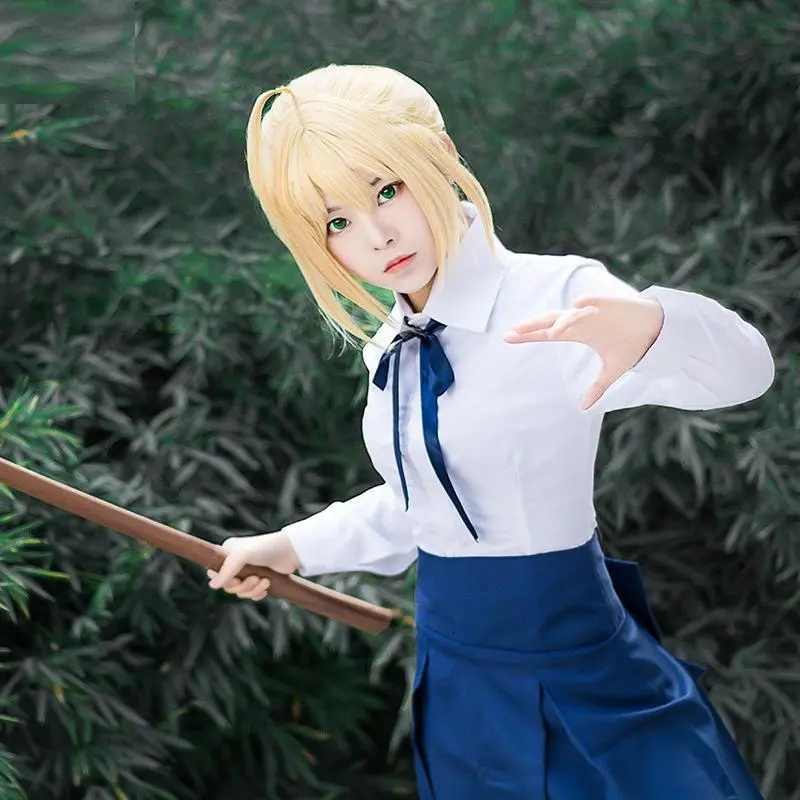 ชุดเดรสคอสเพลย์ การ์ตูนอนิเมะ Fate Stay Night Saber รูปที่ 4