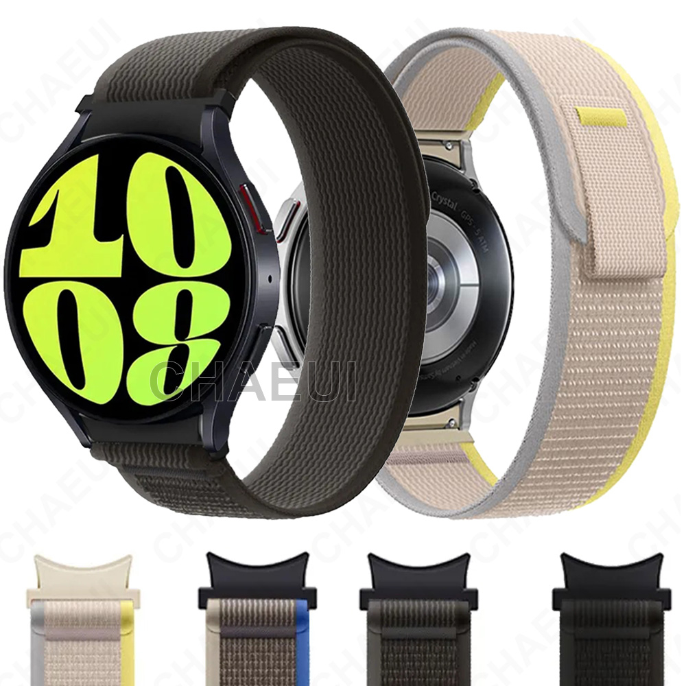 สายนาฬิกาข้อมือไนล่อน อุปกรณ์เสริม สําหรับ Galaxy Watch 6 5 Pro 4 44mm 40mm 45mm Classic 47mm 43mm 42mm 46mm