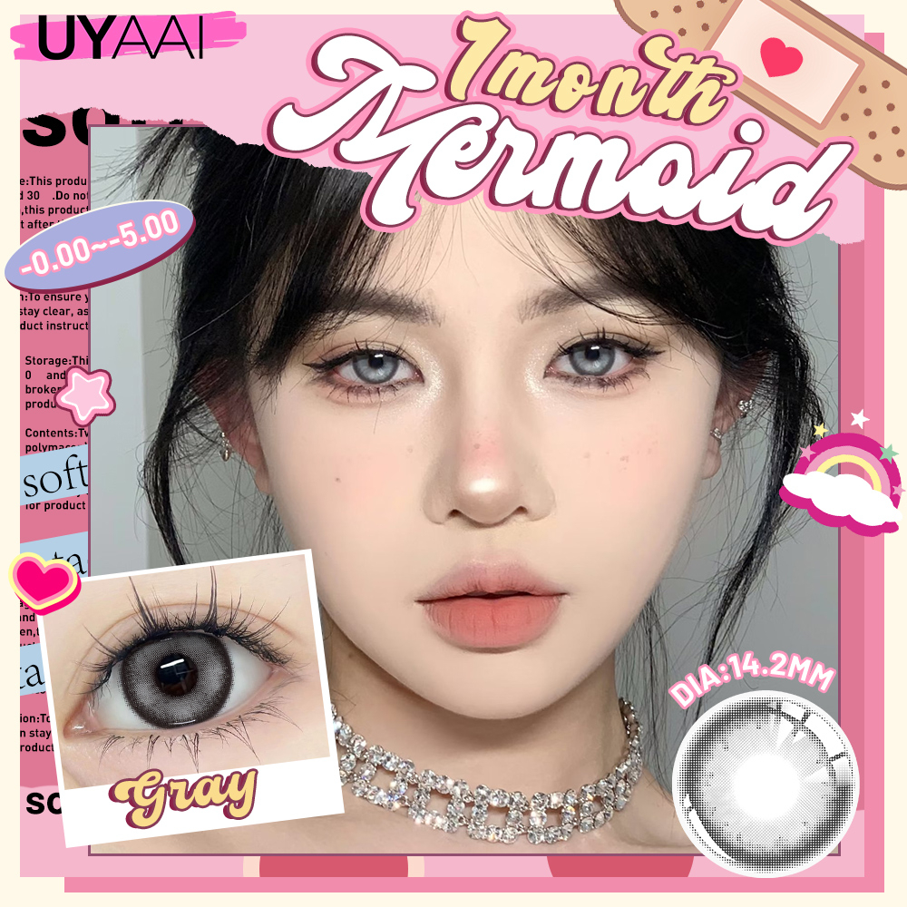 UYAAI x FRESHLADY คอนแทคเลนส์สีธรรมชาติ สําหรับดวงตา 2 ชิ้น / 1 คู่