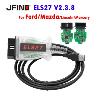 เครื่องสแกนเนอร์รถยนต์ ELS27 V2.3.8 FORScan สําหรับ Ford PIC24HJ128GP FTDI OBD 2 OBD2 OBD2 J2534 Mazda