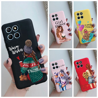 เคสโทรศัพท์มือถือ ซิลิโคนนิ่ม TPU กันกระแทก ลายเด็กผู้หญิงน่ารัก สําหรับ Honor X8 5G Honor X6