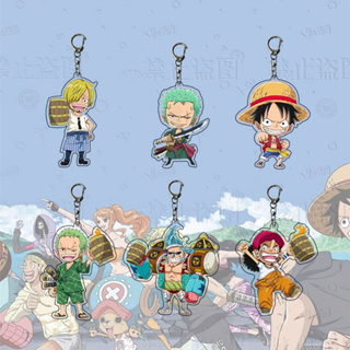 พวงกุญแจอะคริลิค จี้การ์ตูนอนิเมะ One Piece Merchandise สําหรับคู่รัก