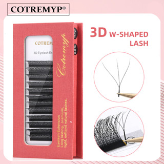 Cotremyp ขนตาปลอม 3D ลายดอกไม้ สไตล์รัสเซีย พร้อมใบโคลเวอร์ แฮนด์เมด