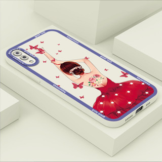 เคสโทรศัพท์ Samsung Galaxy A02 A12 A22 5G A32 M02 M12 M22 เคสโทรศัพท์ซิลิโคน TPU แบบนิ่ม ลายการ์ตูนผู้หญิง กันกระแทก