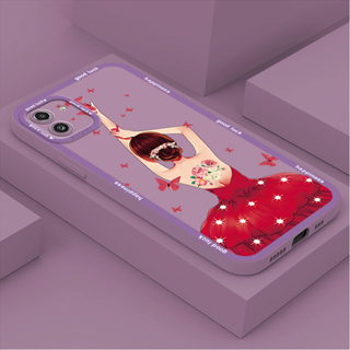 เคสโทรศัพท์ Samsung Galaxy A04S A03 A03S A13 A42 A52 A52S A72 4G 5G เคสโทรศัพท์ซิลิโคน TPU แบบนิ่ม ลายการ์ตูนผู้หญิง กันกระแทก