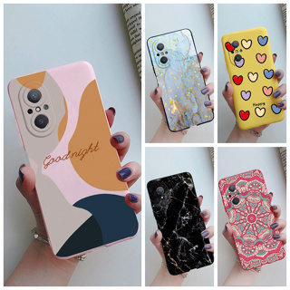 เคสโทรศัพท์มือถือ ซิลิโคนนิ่ม ผิวด้าน พิมพ์ลาย สีสันสดใส สําหรับ Huawei nova 9 SE 4G 5G