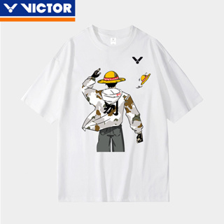 Victor 2023 ใหม่ เสื้อยืดลําลอง แขนสั้น คอกลม ระบายอากาศ แห้งเร็ว สําหรับผู้ชาย ผู้หญิง เหมาะกับการเล่นแบดมินตัน วัยรุ่น