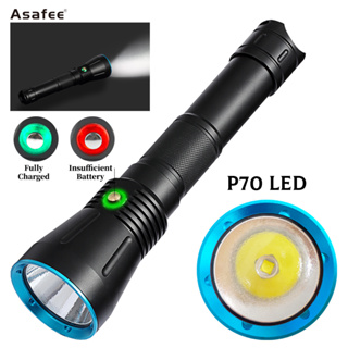 Asafee DA16-P70 ไฟฉายดําน้ํา 3600LM P70 LED กันน้ํา IPX8 5 โหมด 50 เมตร