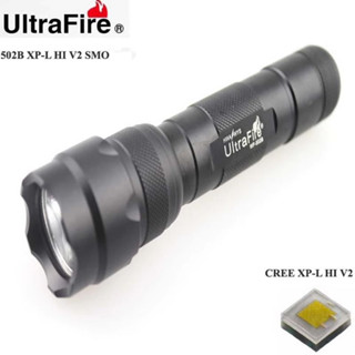 Ultrafire 502B ไฟฉาย พร้อม CREE XP-L HI V2 LED 1200lm ไฟตั้งแคมป์ เดินป่า แสงสีขาว 6500K