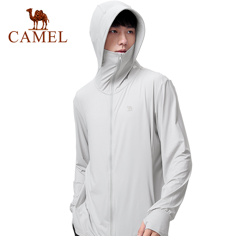 Camel เสื้อแจ็กเก็ต ผ้าเรยอน กันแดด ป้องกันรังสียูวี แบบแห้งเร็ว สําหรับกลางแจ้ง