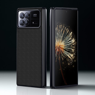 เคสโทรศัพท์มือถือ ซิลิโคนนิ่ม ผ้าแคนวาส บางมาก กันกระแทก หรูหรา สําหรับ Xiaomi Mix Fold 3 T9