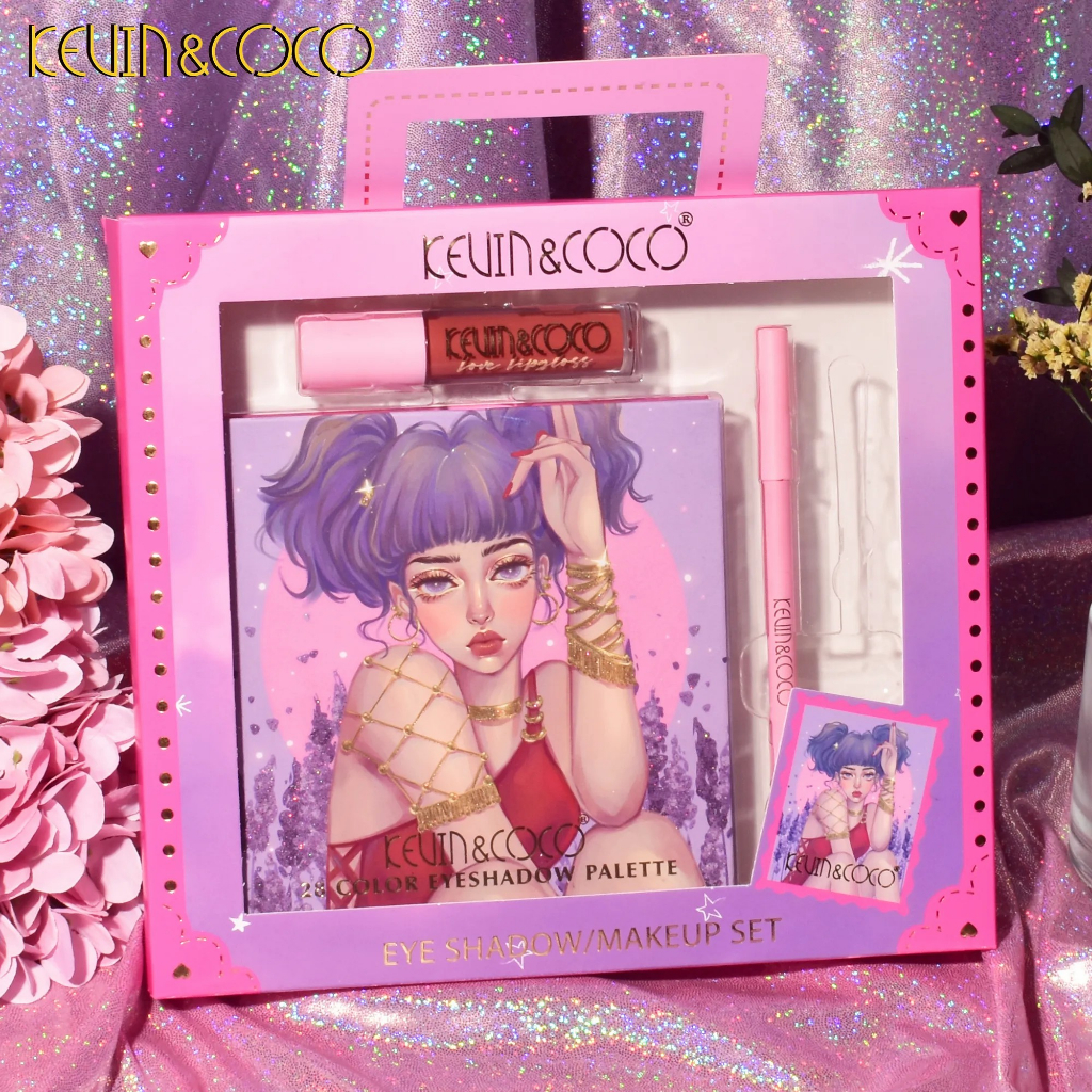 FDA”ใบรับรอง KEVIN&COCO-28 สี อายแชโดว์พาเลท พาเลทอายแชโดว์ อายแชโดว์พาเลท เนื้อแมท พาเลททาตา กลิตเตอร์ ราคาถูก อายสินค้าใหม่ อายแชโดว์ กลิตเตอร์