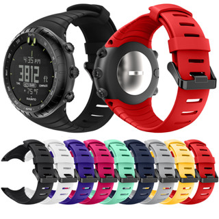 สายนาฬิกาข้อมือ ซิลิโคนนิ่ม พร้อมตะขอโลหะ แบบเปลี่ยน สําหรับ Suunto Core Smartwatch correa