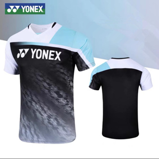 Yonex เสื้อกีฬาแบดมินตัน แขนสั้น ระบายอากาศ แบบแห้งเร็ว สําหรับผู้ชาย และผู้หญิง