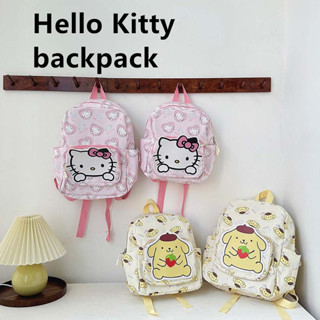 กระเป๋าเป้สะพายหลัง กระเป๋านักเรียน พิมพ์ลาย hello kitty คุณภาพสูง สําหรับเด็ก