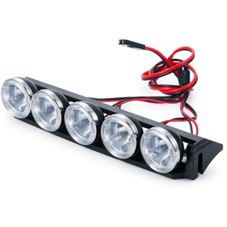 ใหม่ ไฟหน้ารถไต่หินบังคับ 1/10 TRX4 อัพเกรดบรอนซ์ LED 5 ดวง 5V อุปกรณ์เสริม