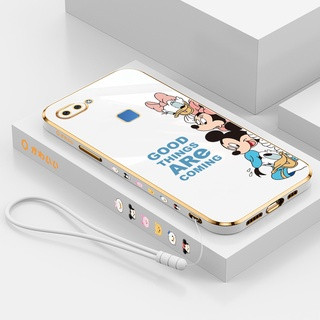 เคสโทรศัพท์มือถือ ลายการ์ตูน Disney Family พร้อมสายคล้อง สําหรับ Vivo V20 Vivo V20SE Vivo V23E Vivo V20 PRO Vivo V23 5G Vivo V23 PRO 5G Vivo V21E